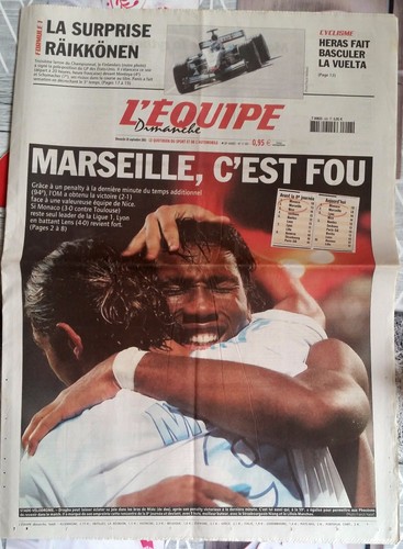 Equipe journal 2003 - l'equipe, 28/9/2003;
