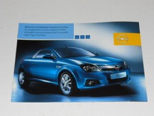 OPEL TIGRA TWIN TOP brochure catalogue documentation commerciale édition 01/2004