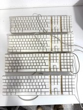 LOT 4X APPLE KEYBOARD CLAVIER FILAIRE ORIGINAL VINTAGE A1048