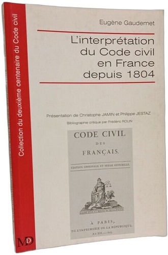 Interpretation code civil - code,