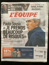 L'Equipe Journal 29/03/2019; Paulo Sousa/ La NBA à Paris/ Aulas/ Rennes-Lyon
