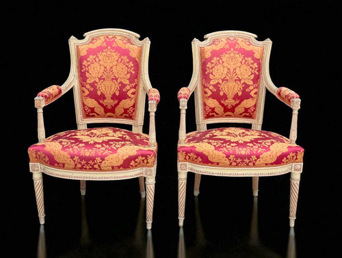 Paire fauteuils époque - de,