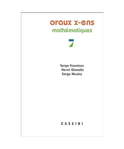 Oraux ens mathématiques - oraux,