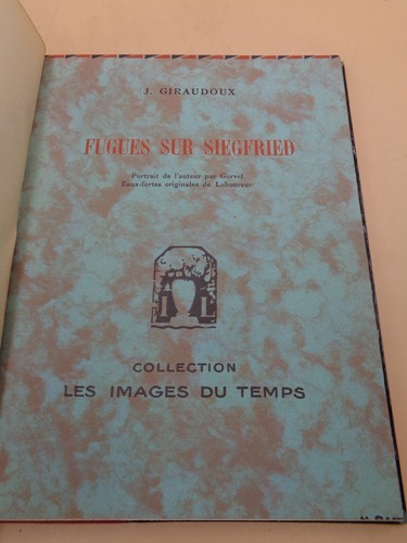 Jean giraudoux fugues sur - :,