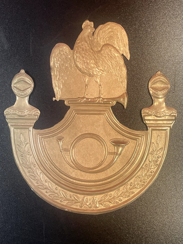 Ancienne plaque shako à - ancienne, de