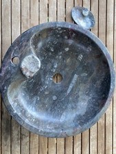 vasque art déco avec fossile unique piece