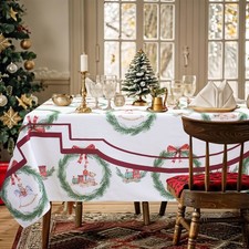 Nappe De Noël Imprimée Numériquement Décor De Noël Plusieurs Tailles 7140