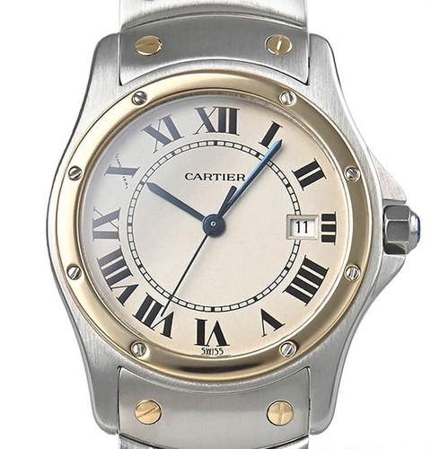 Montre cartier santos ronde - montre,