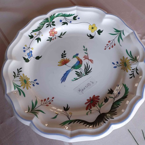 Beau plat faïence gien - faïence,
