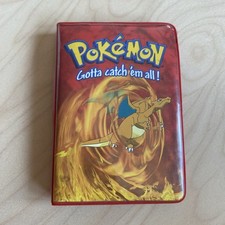 Carte Holder / Mini Classeur Cahier Pour Cartes Pokemon Dracaufeu 2000 Officiel 