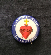 Insigne Espoir et Salut de la France Jésus WW1 Sacred Heart of Jesus brooch