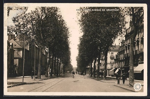 Cpa tours avenue grammont - avenue, de