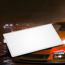  Miroir de courtoisie pare-soleil miroir en acier inoxydable de voiture épaissi