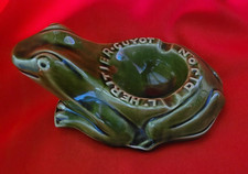 Cendrier ancien grenouille L'héritier Guyot Dijon ashtray earthenware frog pub