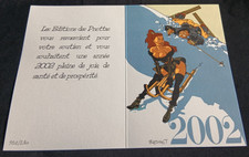 Meynet- Grande carte de voeux, Fanfoué des Pnottas, SKI-Signé & Numéroté.