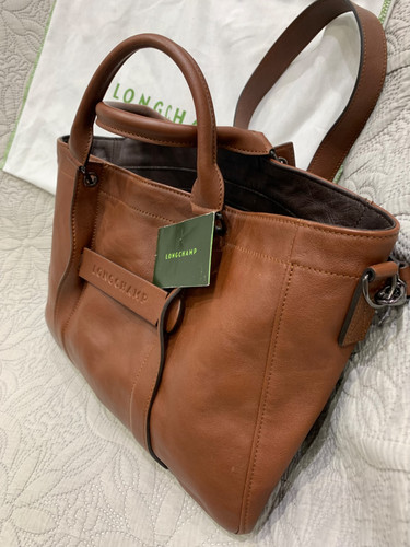 Sac longchamp cuir naturel - sac, 3d