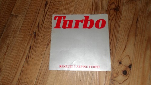 Renault alpine turbo - 5,