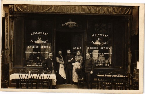 Cpa restaurtant faisan - restaurtant, dore