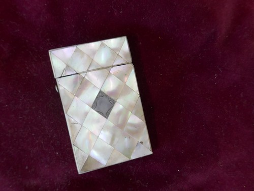 Etui cartes art deco nacre - cartes,