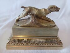 RARE ENCRIER EN BRONZE DORE EPOQUE EMPIRE DEBUT XIX eme