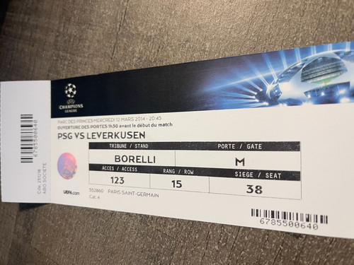 Ticket entier psg - ticket, ))