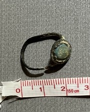 Magnifique bague gallo romaine pierre antique ancienne avant JC