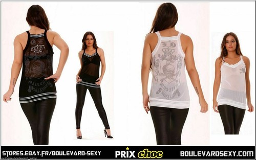Top débardeur fashion - ☠️, top/débardeur