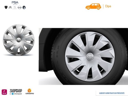 Enjoliveur opel crossland - 1,