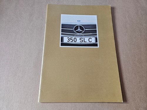 Brochure 1971 mercedes 350 slc - brochure,
