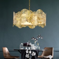 Lustre En Laiton Géant Pour Loft Café Restaurant Ø 70 Cm Longueur 35-160 Cm NEUF