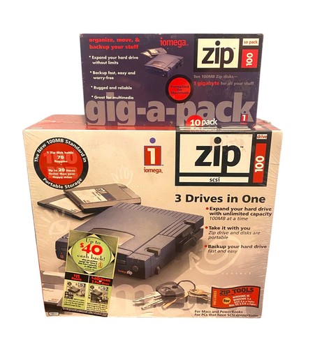 Iomega zip drive 100mb scsi - 100mb, +