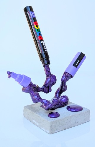 Sculpture feutre posca - posca,, street