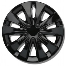 Enjoliveurs 14 pouces noir Enjoliveurs de roue 4 pièces - Finition de qualité