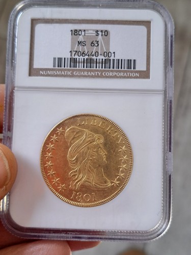 1803 $10 DRAPED BUST NGC MS63