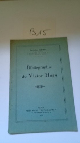 Livre bibliographie victor - livre, de