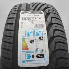 235 55 17 1X UNIROYAL 235/55 R17 103Y Pneus D'Été 2018 VERTS Non Utilisés