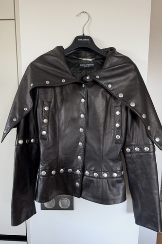 Veste cuir dolce gabbana - cuir, &
