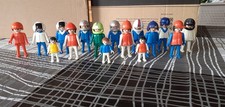 playmobil lot 16 personnages 13 adultes avec chapeaux et 3 enfants
