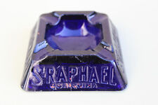 🌟 CENDRIER  EN VERRE BLEU