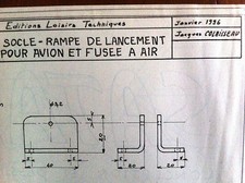 2)Plan Avion Modèlisme "Socle-Rampe de Lancement pour Avion et Fusée à Air
