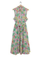 BODEN Robe d’été Dames Robe T EU 46 vert-rose-jaune primevère style décontracté