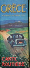 Carte Routière de Grèce 1950
