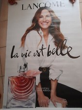 AFFICHE PUBLICITAIRE - LANCOME - LA VIE EST BELLE- IRIS ABSOLU JULIA ROBERTS