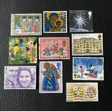 Lot de 10 timbres du Royaume-Uni années diverses United Kingdom Stamps K41