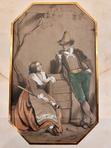 Peinture originale gouache - peinture,