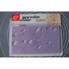 AMA-012 - Embosseur Alphabet Lettres Majuscules Cake Design