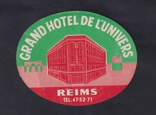 Ancienne étiquette bagage