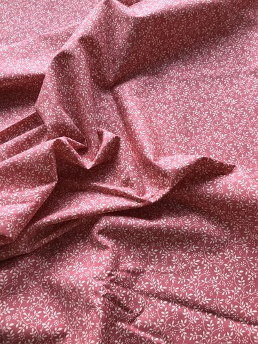 Tissu 100 coton floral rose - -,
