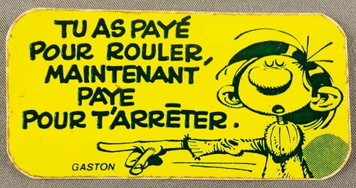 Gaston lagaffe autocollant - lagaffe,