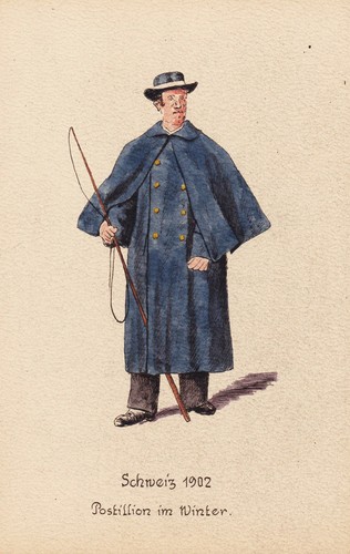 Poste suisse 1902 postillon - poste,